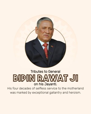 Bipin Rawat Jayanti