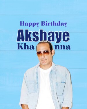 Akshaye Khanna Birthday