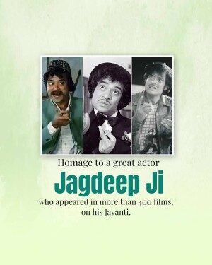 Actor Jagdeep Jayanti