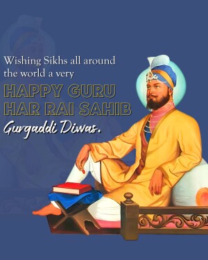Guru Har Rai Gurgaddi Diwas