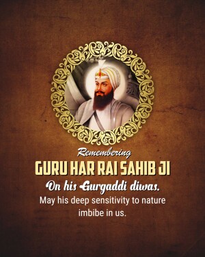 Guru Har Rai Gurgaddi Diwas