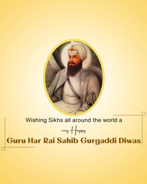 Guru Har Rai Gurgaddi Diwas
