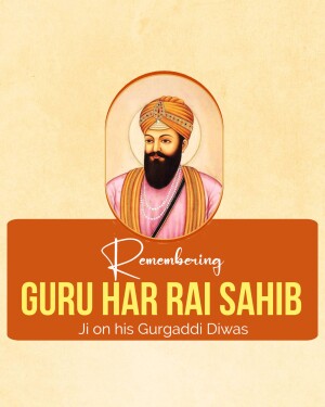 Guru Har Rai Gurgaddi Diwas