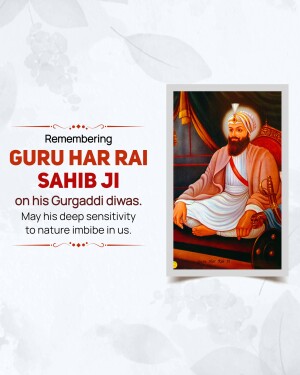 Guru Har Rai Gurgaddi Diwas