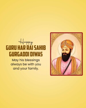 Guru Har Rai Gurgaddi Diwas