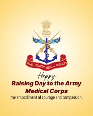 Raising day of the Army Medical Corps