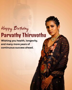 Parvathy Thiruvothu Birthday