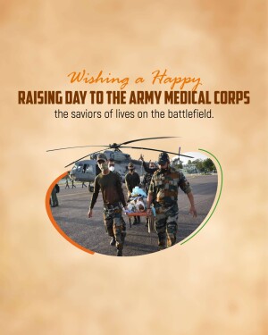 Raising day of the Army Medical Corps