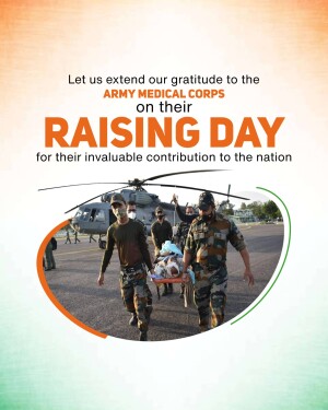 Raising day of the Army Medical Corps