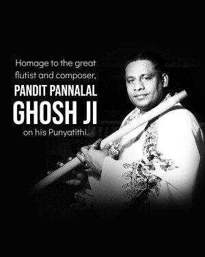 Pannalal Ghosh Punyatithi