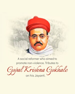 Gopal Krishna Gokhale Jayanti