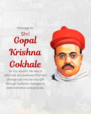 Gopal Krishna Gokhale Jayanti