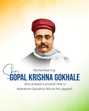 Gopal Krishna Gokhale Jayanti