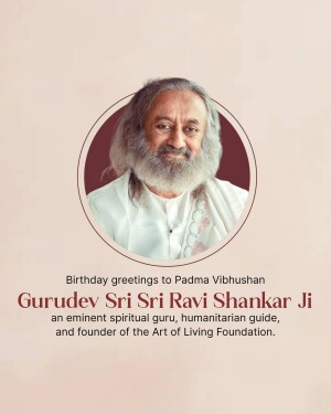 Sri Sri Ravi Shankar Birthday