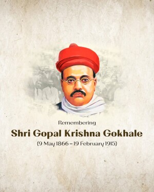 Gopal Krishna Gokhale Jayanti