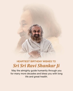 Sri Sri Ravi Shankar Birthday
