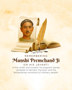 Munshi Premchand Janm Jayanti