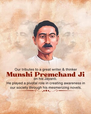 Munshi Premchand Janm Jayanti