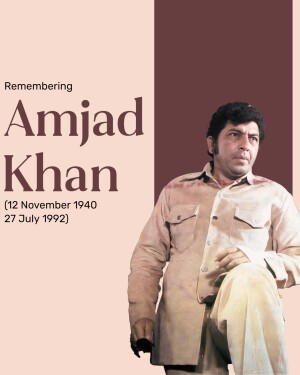 Amjad Khan Punyatithi