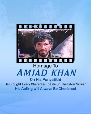 Amjad Khan Punyatithi