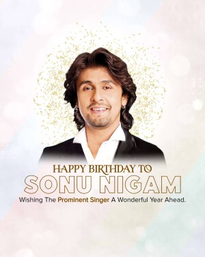 Sonu Nigam Birthday