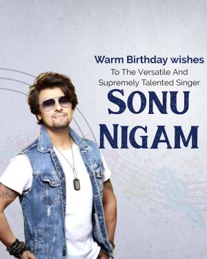 Sonu Nigam Birthday