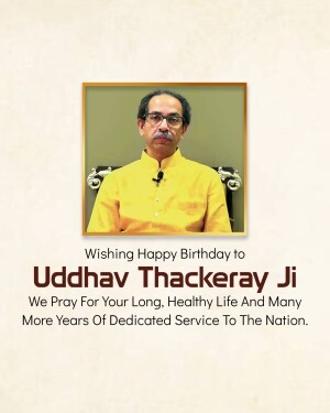 Uddhav Thackeray Birthday