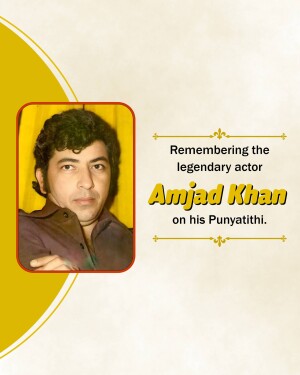 Amjad Khan Punyatithi