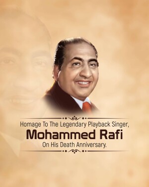 Mohammed Rafi Punyatithi