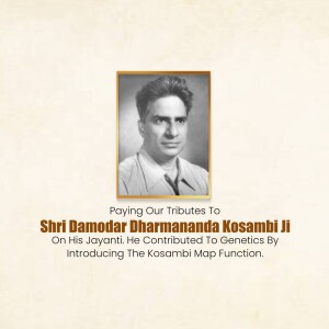 Damodar Dharmananda Kosambi Jayanti