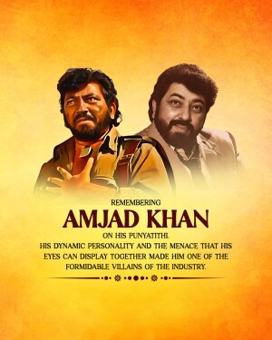 Amjad Khan Punyatithi