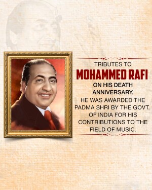 Mohammed Rafi Punyatithi