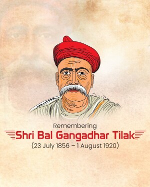 Bal Gangadhar Tilak Punyatithi