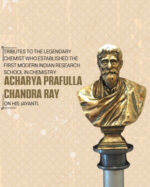 Prafulla Chandra Ray Jayanti