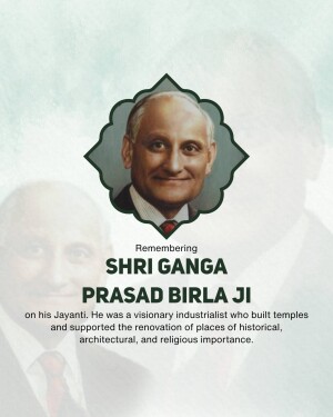 Ganga Prasad Birla Ji Jayanti