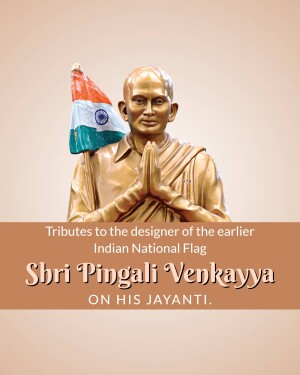 Pingali Venkayya Jayanti