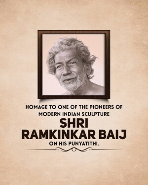 Ramkinkar Baij Punyatithi