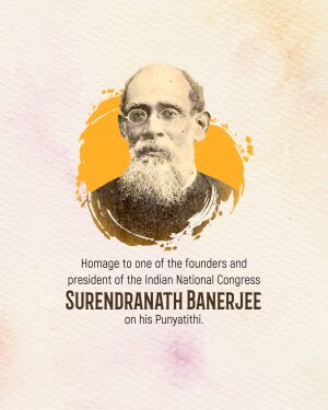 Sir Surendranath Banerjee Punyatithi