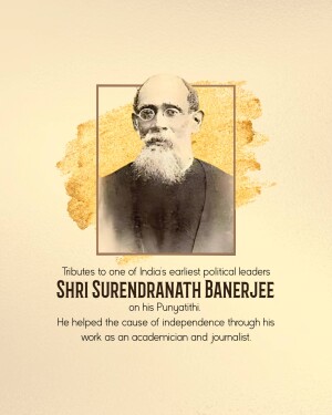 Sir Surendranath Banerjee Punyatithi