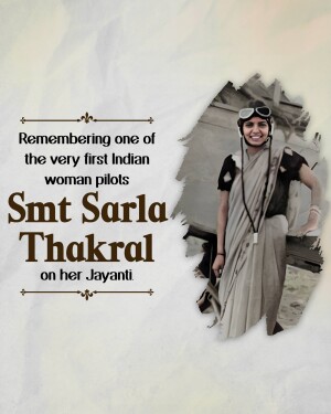 Sarla Thakral Ji Jayanti