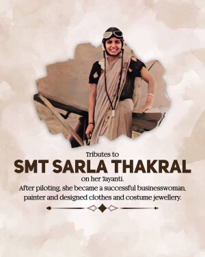 Sarla Thakral Ji Jayanti
