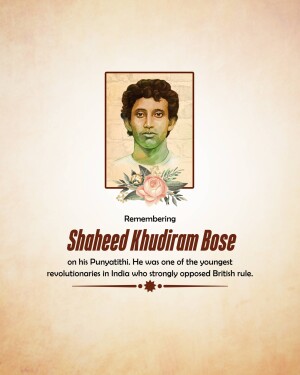 Khudiram Bose Punyatithi