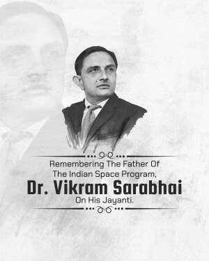 Vikram Sarabhai Jayanti