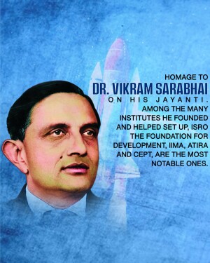 Vikram Sarabhai Jayanti