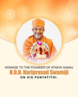 H.D.H. Hariprasad Swami Maharaj Punyatithi