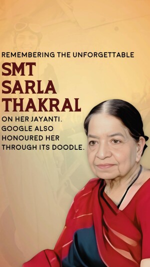 Sarla Thakral Ji Jayanti