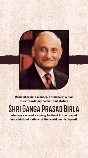 Ganga Prasad Birla Ji Jayanti