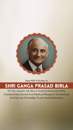 Ganga Prasad Birla Ji Jayanti