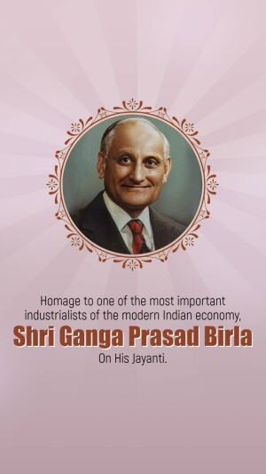 Ganga Prasad Birla Ji Jayanti