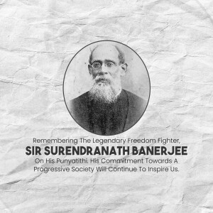 Sir Surendranath Banerjee Punyatithi